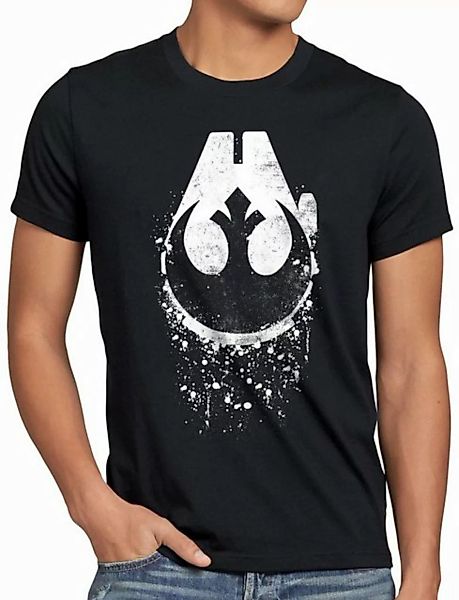 style3 T-Shirt Rebel Star xwing ywing yavin star krieg wars der sterne vade günstig online kaufen