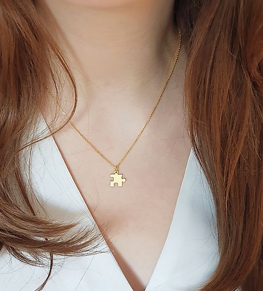 SCHOSCHON Kette mit Anhänger Halskette Puzzleteil günstig online kaufen