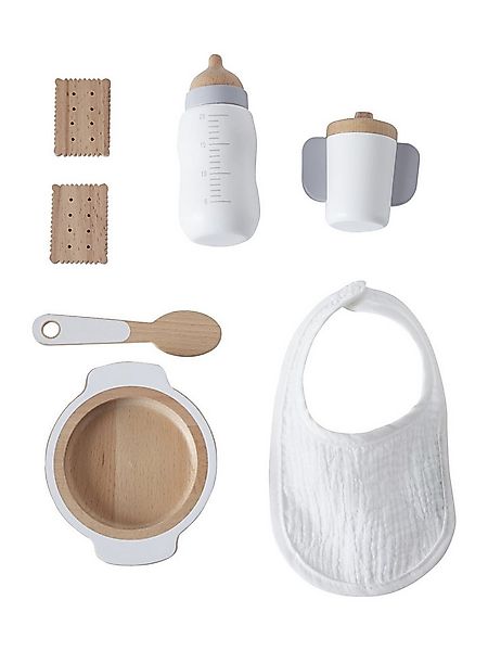 vertbaudet Puppen Accessoires-Set Puppengeschirr aus Holz FSC® günstig online kaufen