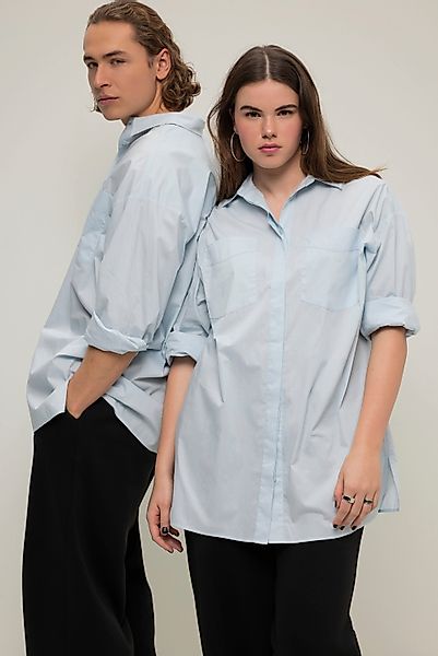 Studio Untold Hemdbluse Oversized Hemd Hemdkragen günstig online kaufen