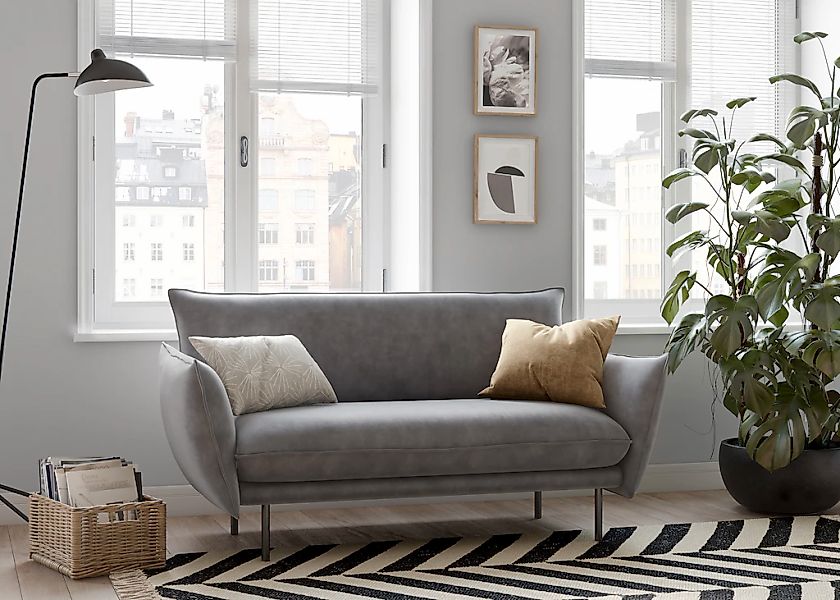 Home affaire 2-Sitzer "Stine" Besonderes Design durch Kissenoptik und Keder günstig online kaufen