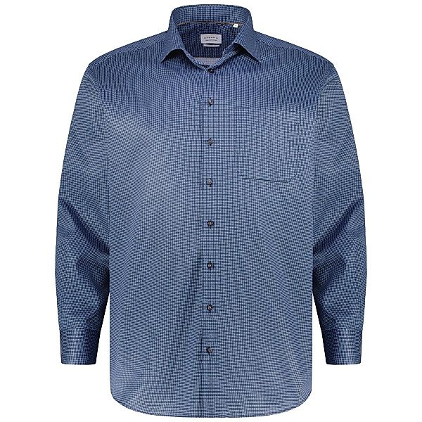 ETERNA Businesshemd mit Allover-Muster, bügelfrei Farbe blau/weiß Größe: 48 günstig online kaufen