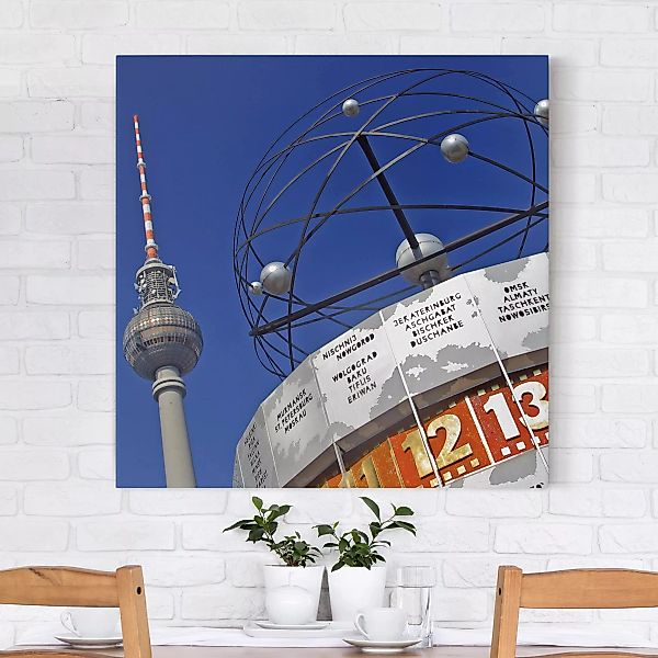 Leinwandbild Berlin - Quadrat Berlin Alexanderplatz günstig online kaufen