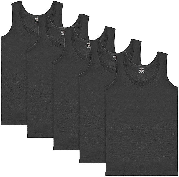 BRUBAKER Tanktop Classic Herren Unterhemd Tank Top (5er-Pack) Schlichtes Ba günstig online kaufen