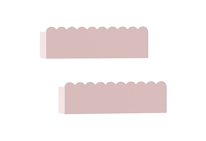 en.casa Kinderregal, Set 2-tlg., »Vestnes« Wellendesign 40 x 10 x 10 cm Cot günstig online kaufen