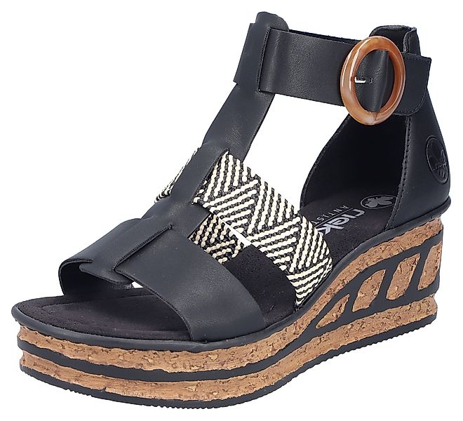 Rieker Keilsandalette Sommerschuh, Plateausandalette, Sandale mit günstig online kaufen