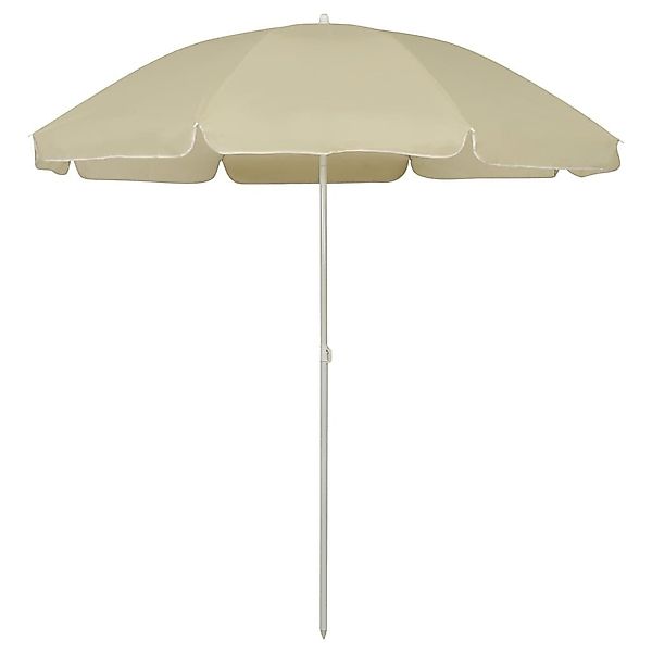 vidaXL Sonnensegel Strandschirm Sandgelb 240 cm, günstig online kaufen