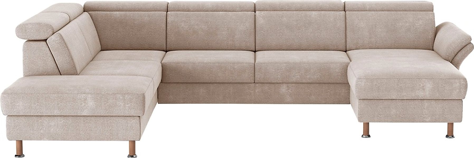 Home affaire Wohnlandschaft "Calypso U-Form" wahlweise mit motorischer Rela günstig online kaufen