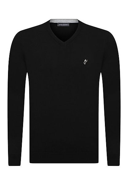 Jacey Quinn Sweatshirt V-Neck Cotton Pullover günstig online kaufen