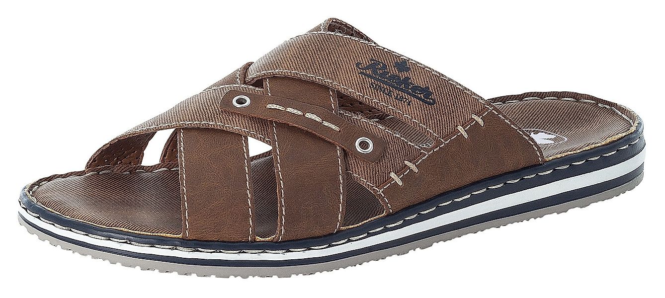 Rieker Pantolette mit modischen Logoapplikationen günstig online kaufen