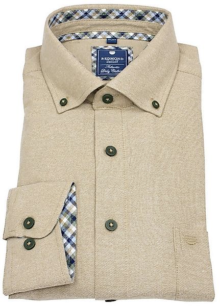 Redmond Langarmhemd Button-Down-Kragen günstig online kaufen