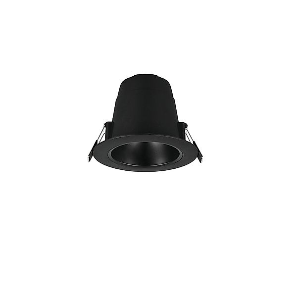 Trio LED-Einbauleuchten Virunga Schwarz Matt Ø 11 cm günstig online kaufen