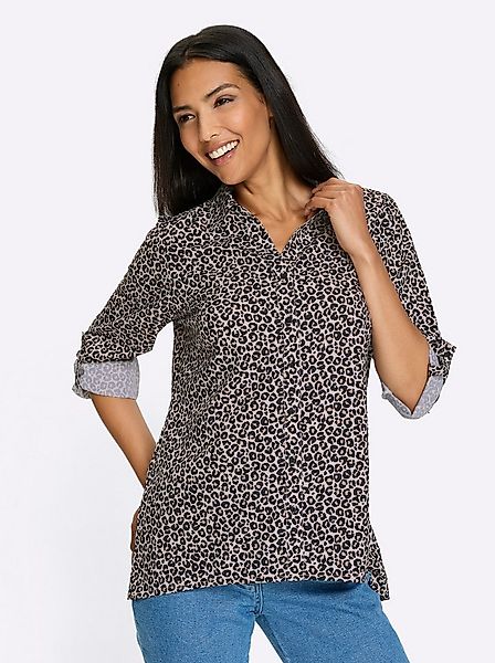 Sieh an! Klassische Bluse Longbluse Langarm günstig online kaufen