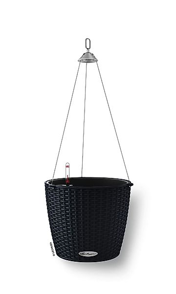 Lechuza® Blumentopf Nido Cottage 28 graphitschwarz günstig online kaufen