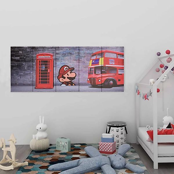 Leinwandbild-set London Mehrfarbig 150×60 Cm günstig online kaufen