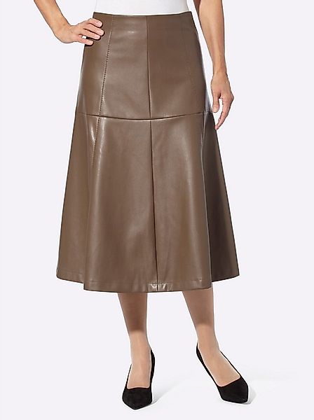 Witt A-Linien-Rock Lederimitat-Rock günstig online kaufen