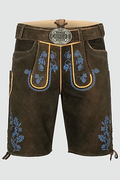 Lederhose Roland mit Gürtel günstig online kaufen