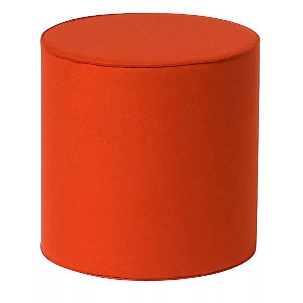 Hey-Sign - Rondo Hocker - mango/orange/Filz in 3mm Stärke/H x Ø 45x45cm günstig online kaufen