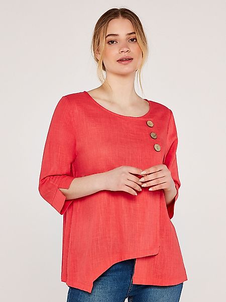Apricot 3/4-Arm-Shirt Asymmetrisches Oberteil, mit drei günstig online kaufen