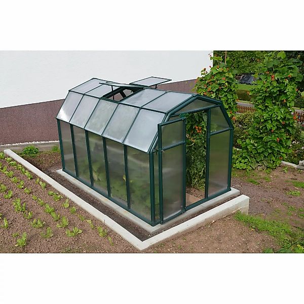 Palram - Canopia Gewächshaus Grün 6,5 m² inkl. Fundamentrahmen günstig online kaufen