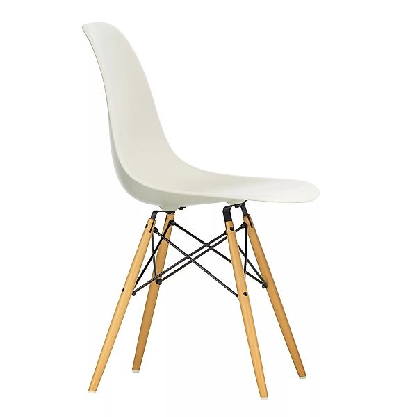 Vitra - Eames Plastic Side Chair DSW Ahorn gelblich - kieselstein/Sitzschal günstig online kaufen
