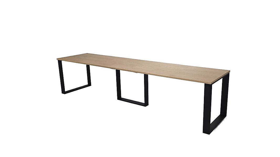 Endo-Moebel Kulissen-Esstisch "Borys 290" 130cm-290cm Kufengestell Metall K günstig online kaufen