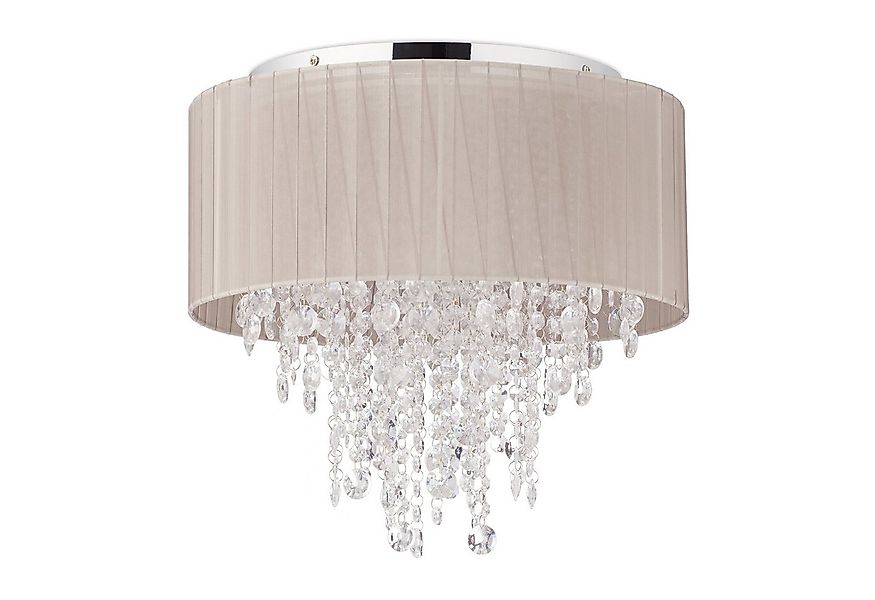 relaxdays Deckenleuchte Deckenlampe Organza Kristall günstig online kaufen