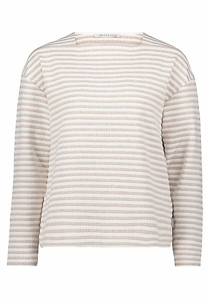 Betty&Co Sweatshirt "Damen Sweatshirt mit U-Boot-Ausschnitt" günstig online kaufen