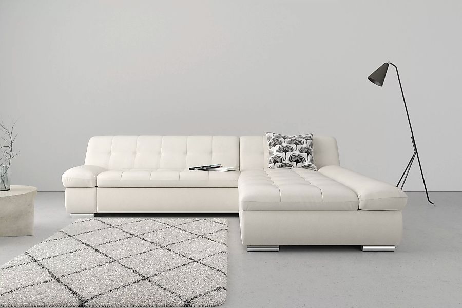 DOMO collection Ecksofa »Mona L-Form«, wahlweise mit Bettfunktion günstig online kaufen