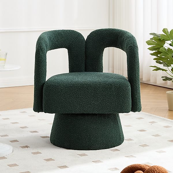 KLAM HOME Stuhl Drehstuhl 360-Grad-Schwenk-Cuddle-Fass-Bürostuhl (runde günstig online kaufen