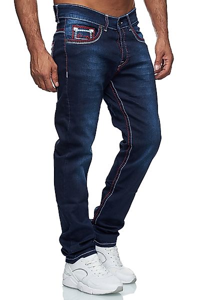 Baxboy Regular-fit-Jeans Herren Jeans Dicke Neon-Naht günstig online kaufen