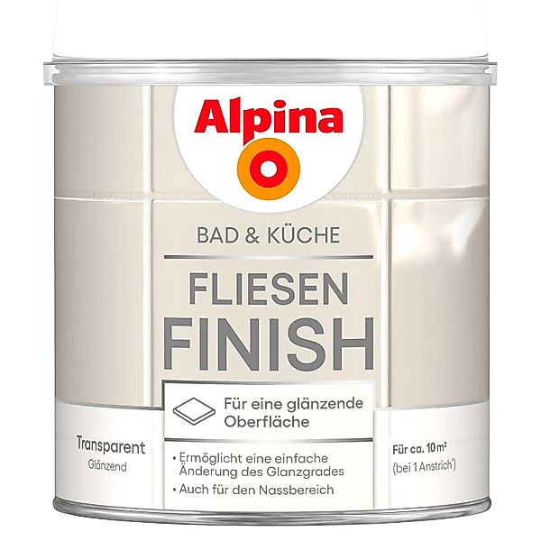 Alpina Fliesen-Finish Bad & Küche 2 Komponenten Glänzend 750 ml günstig online kaufen
