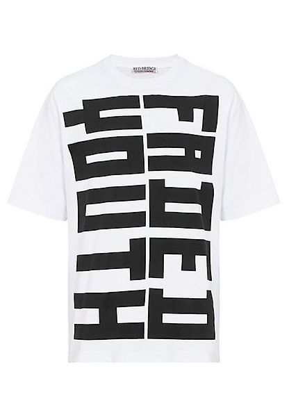 RedBridge T-Shirt Oversized – Statement-Print, 100 % Baumwolle, Urban Look günstig online kaufen