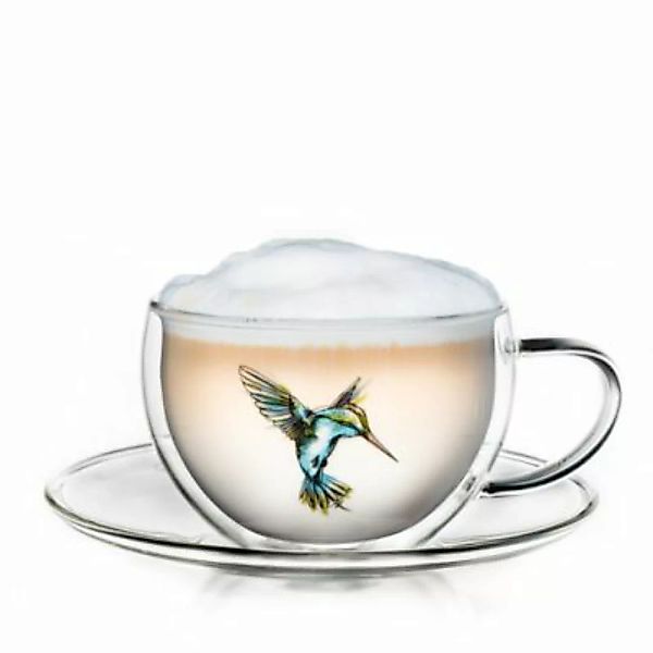 Creano Doppelwandtasse Hummi-Tasse, 250ml Kaffeebecher blau günstig online kaufen