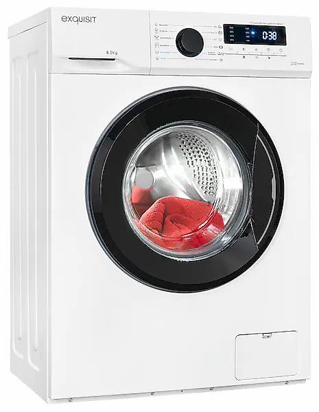 exquisit Waschmaschine »WA8014-020A weiss«, 8 kg, 1400 U/min günstig online kaufen