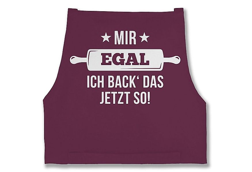 Shirtracer Kochschürze Mir egal ich back das jetzt so, (1-tlg), Küche günstig online kaufen