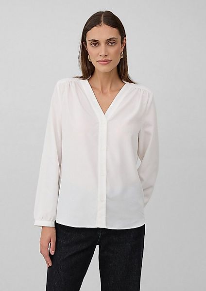 s.Oliver Langarmbluse Bluse Bluse aus Modalmix mit Tunikaausschnitt günstig online kaufen