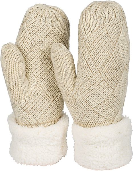 styleBREAKER Fäustlinge Strickhandschuhe Fäustlinge mit Rauten günstig online kaufen