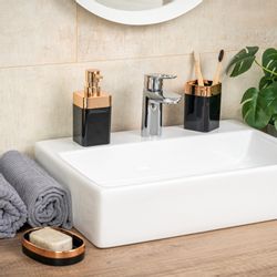 bremermann Badaccessoire-Set Badezimmer-Set 3-tlg. SAVONA, Kunststoff, günstig online kaufen