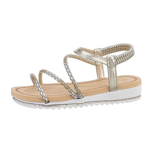 Ital-Design Damen Freizeit Riemchensandalette (85960192) Keilabsatz/Wedge günstig online kaufen