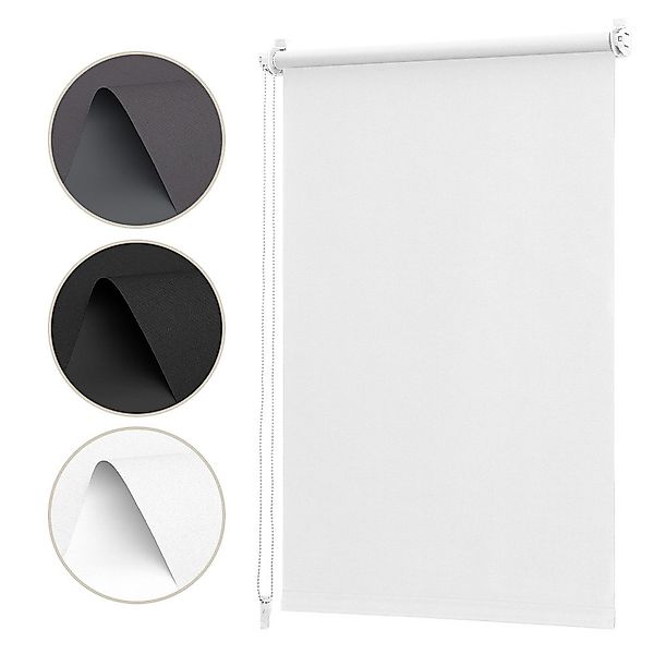 Rollo Verdunkelungsrollo ohne Bohren Seitenzugrollo verdunkelnd günstig online kaufen