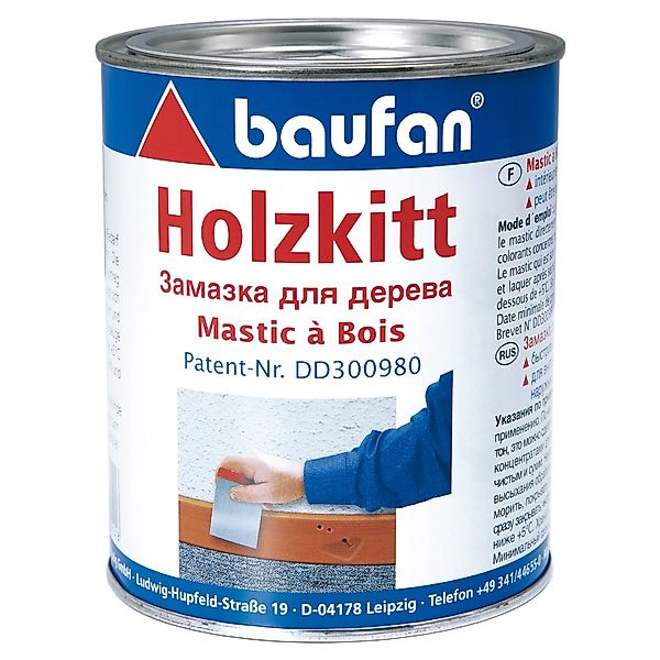 baufan® Reparaturmasse Holzkitt 1 kg Füllmasse für innen und außen günstig online kaufen
