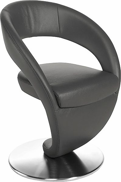 K+W Komfort & Wohnen Drehstuhl "Wave" () Design-Drehstuhl, Drehteller in Ed günstig online kaufen