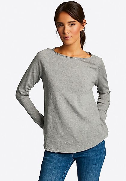 RICHROYAL Langarmshirt "2409 O HJ LS", mit offener Ausschnittkante und Saum günstig online kaufen