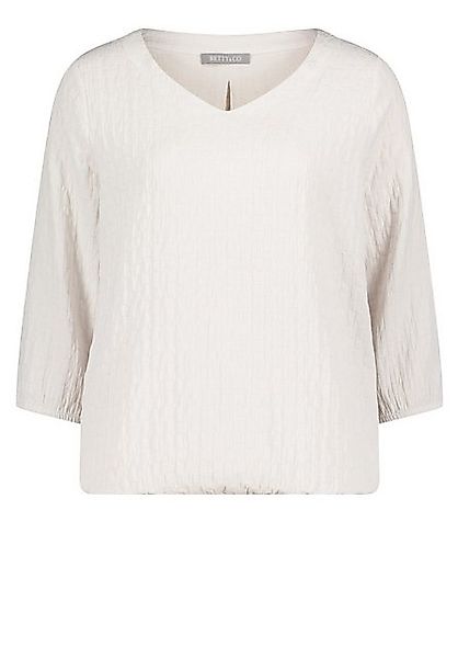 Betty&Co Blusenshirt Bluse Kurz 3/4 Arm, White Sand günstig online kaufen