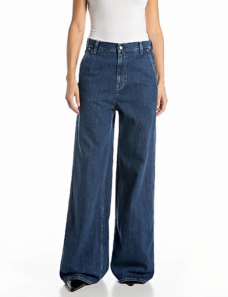 Replay Weite Jeans, in Baumwollqualität günstig online kaufen