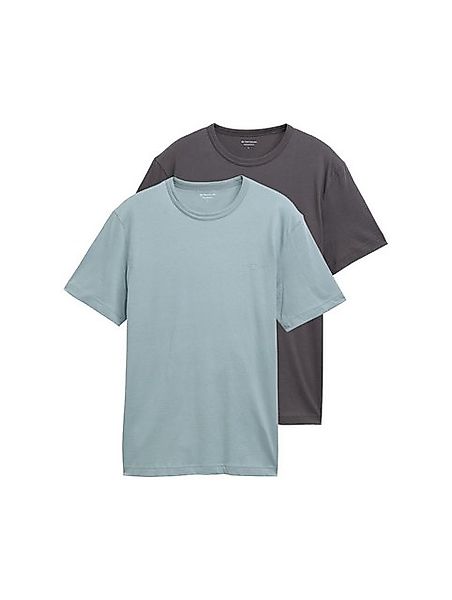 TOM TAILOR T-Shirt (Packung, 2-tlg) mit Ton-in-Ton Logo günstig online kaufen