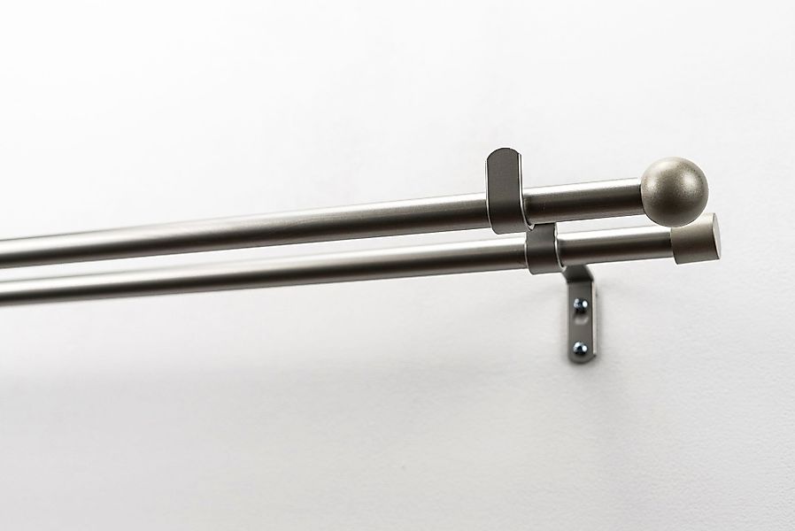 GARESA Gardinenstange "BOLTI mit offenem Träger" Ø 16 mm 2 läufig-läufig Wu günstig online kaufen