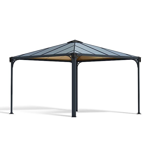 Canopia Gartenpavillon Palermo 3.6 x 3.6 Anthrazit günstig online kaufen