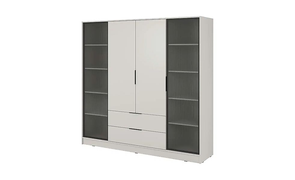 Drehtürenschrank mit 2 Schubladen Lyke ¦ beige ¦ Maße (cm): B: 206 H: 200 S günstig online kaufen
